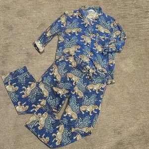 Printfresh sapphire blue Bagheera pajama set small